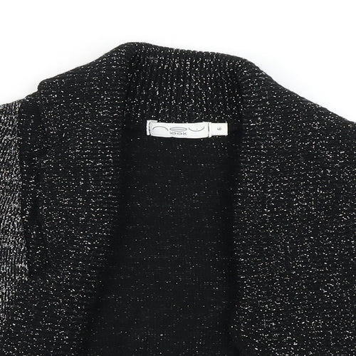New Look Womens Black  Knit Cardigan Jumper Size 6
