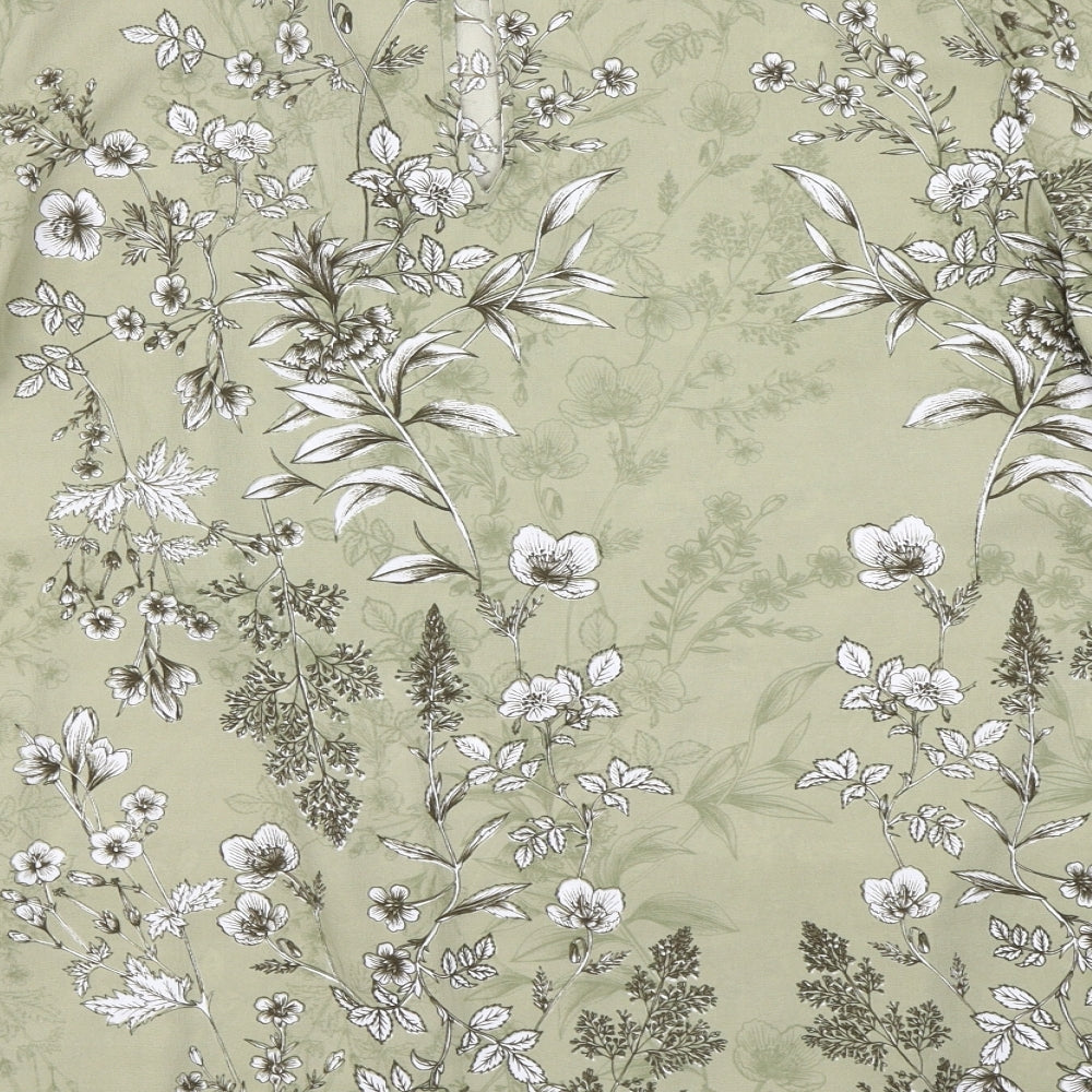 NEXT Womens Green Floral  Basic Blouse Size 20