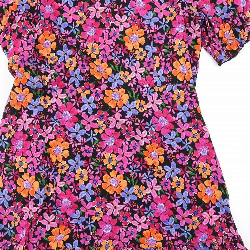 George Womens Pink Floral  Wrap Dress  Size 22
