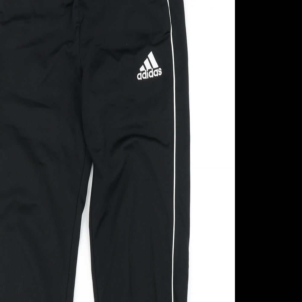 adidas Boys Black   Jogger Trousers Size 13-14 Years