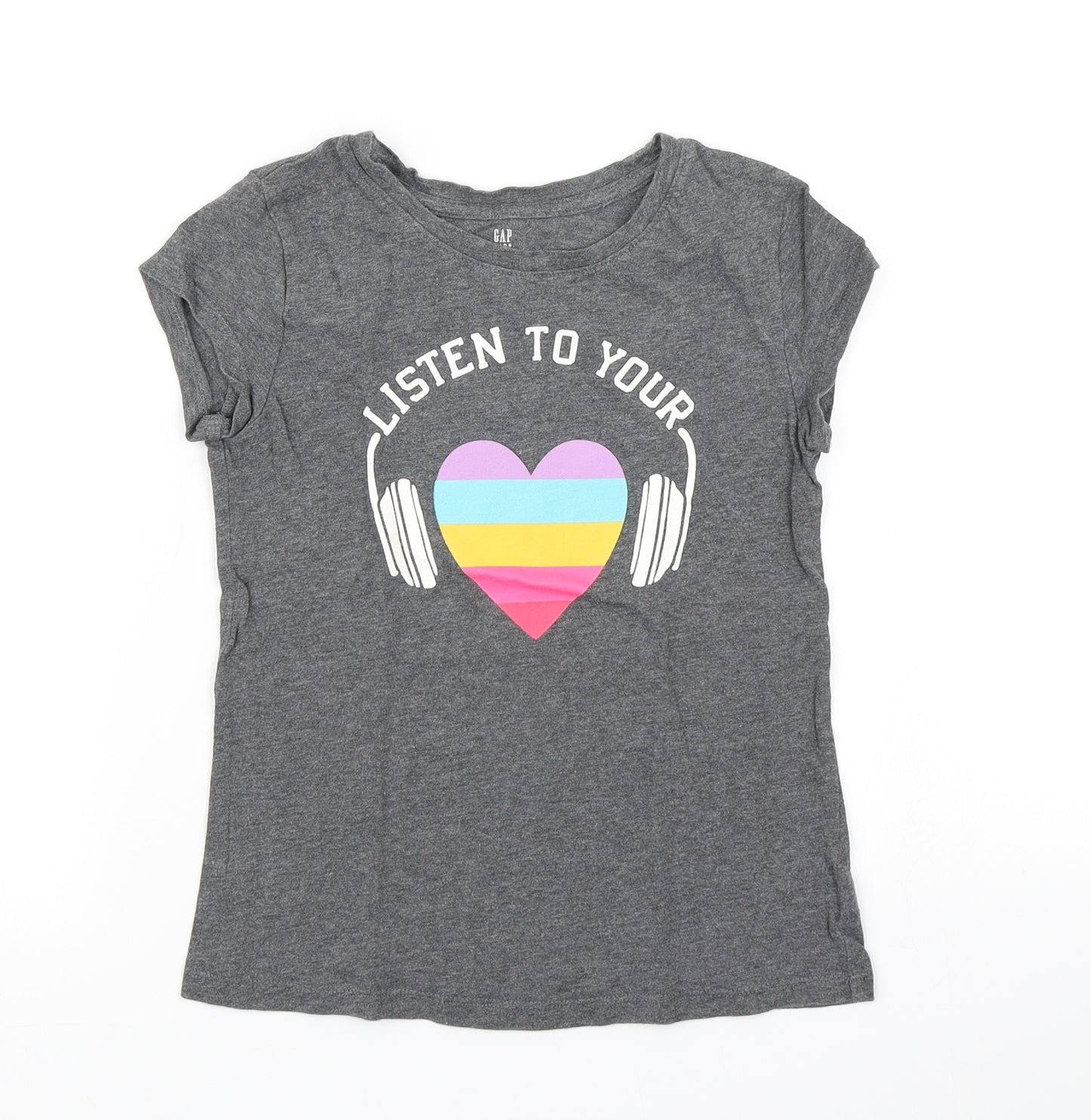 Gap Girls Grey   Basic T-Shirt Size M