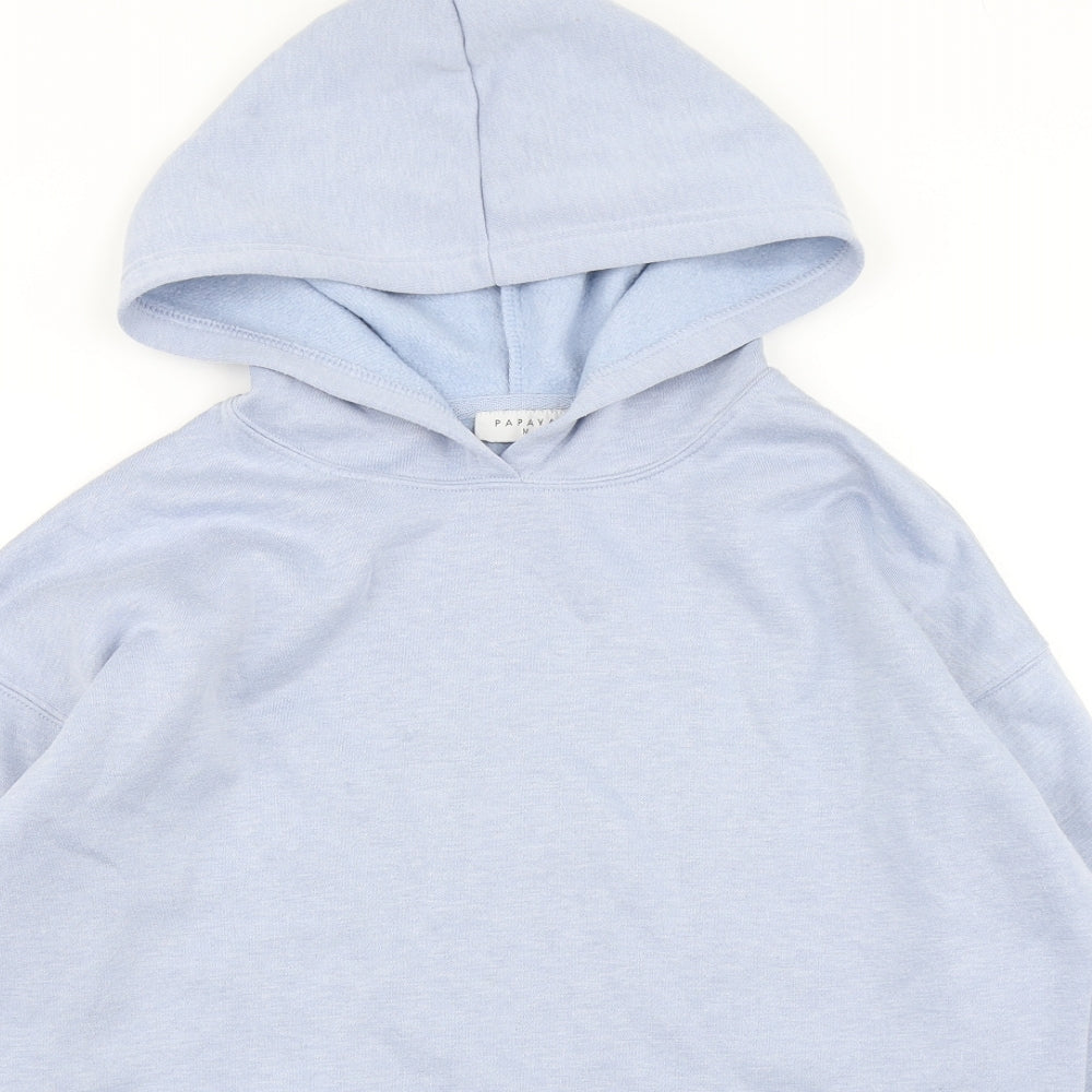 Papaya Womens Blue   Pullover Hoodie Size M
