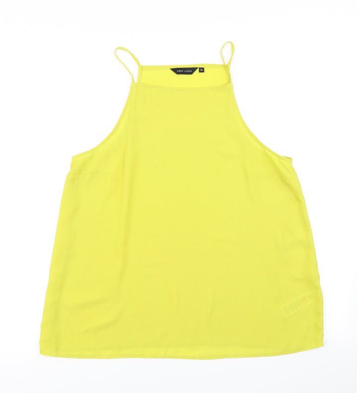 New Look Womens Yellow   Camisole Blouse Size 14