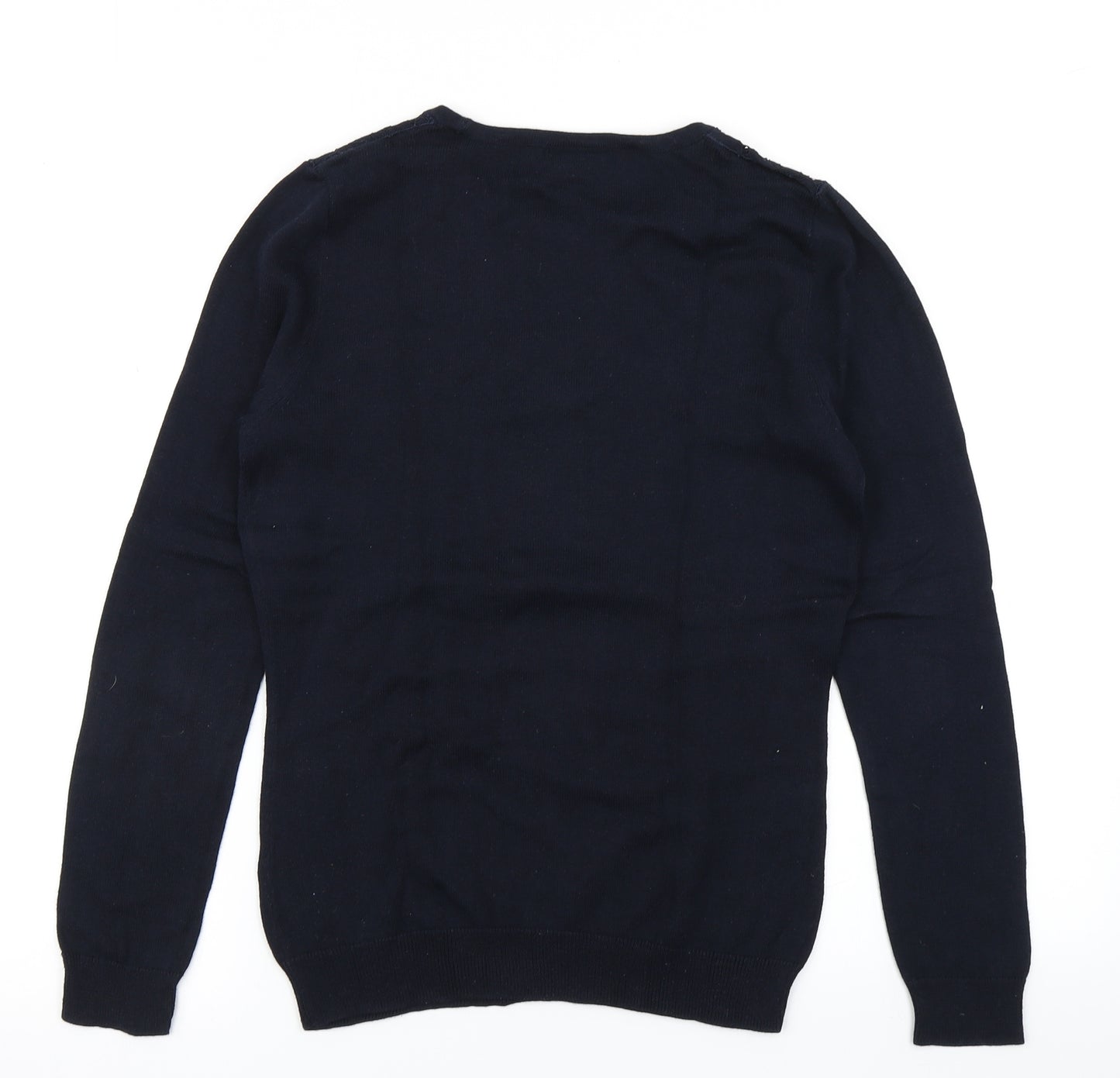 Wallis Womens Blue  Knit Pullover Jumper Size 10