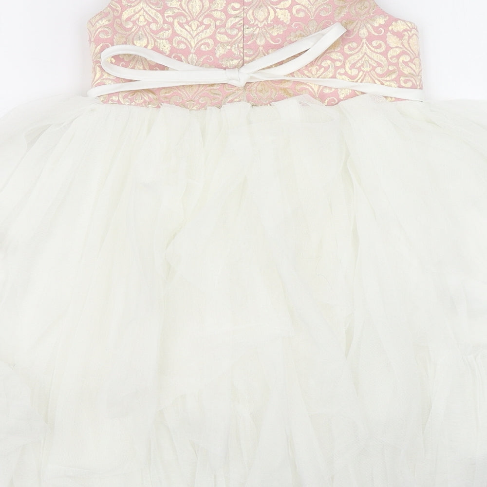 American Pirncess Girls Pink Paisley  Tutu Dress  Size 6 Years
