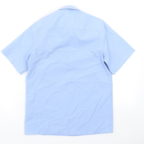 M&S Boys Blue   Basic Button-Up Size 11-12 Years