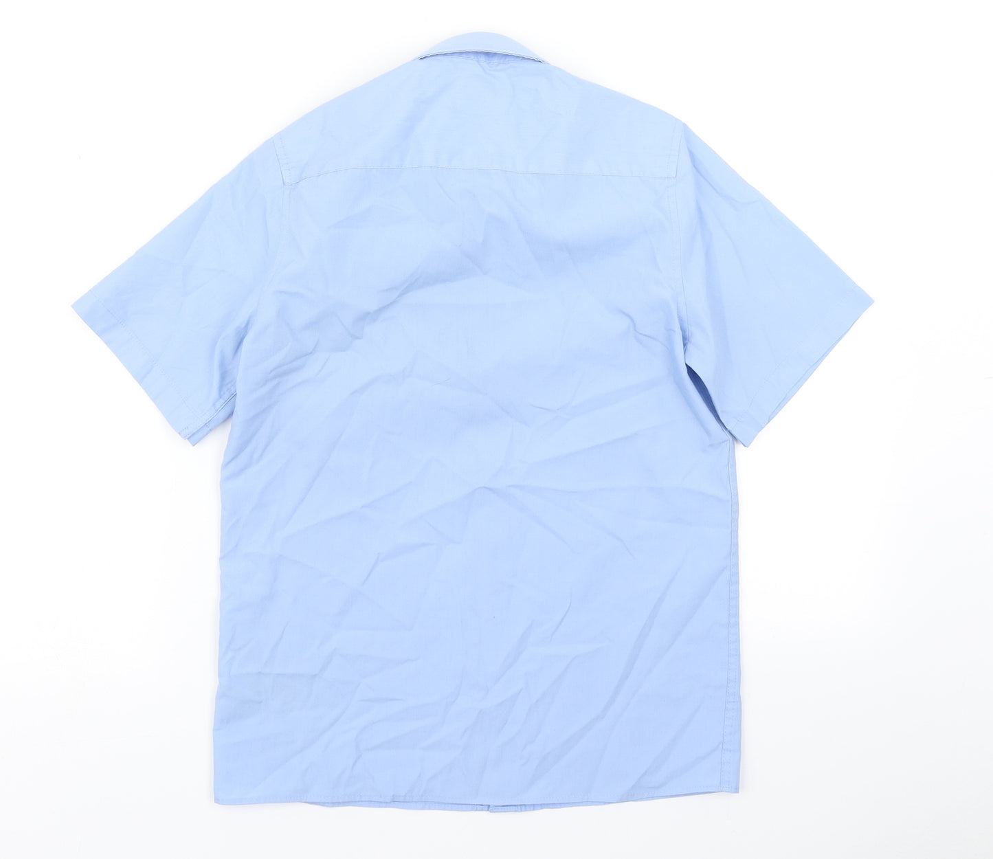 M&S Boys Blue   Basic Button-Up Size 11-12 Years