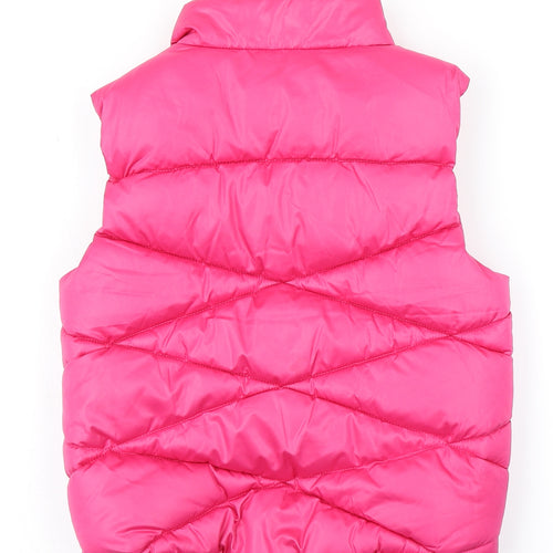 NEXT Girls Pink   Gilet Coat Size 8 Years  - Fleece Lined