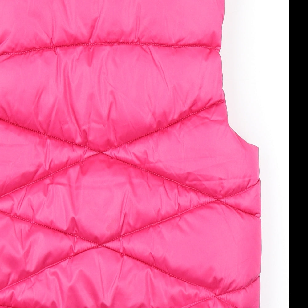 NEXT Girls Pink   Gilet Coat Size 8 Years  - Fleece Lined