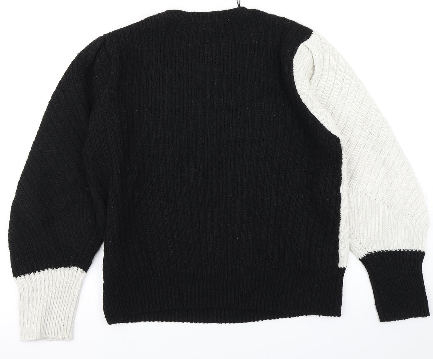 M&S Collection Womens Black  Knit Pullover Jumper Size 16