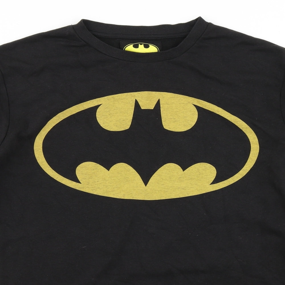 Cedar Wood State Mens Black   Pullover Sweatshirt Size L  - Batman