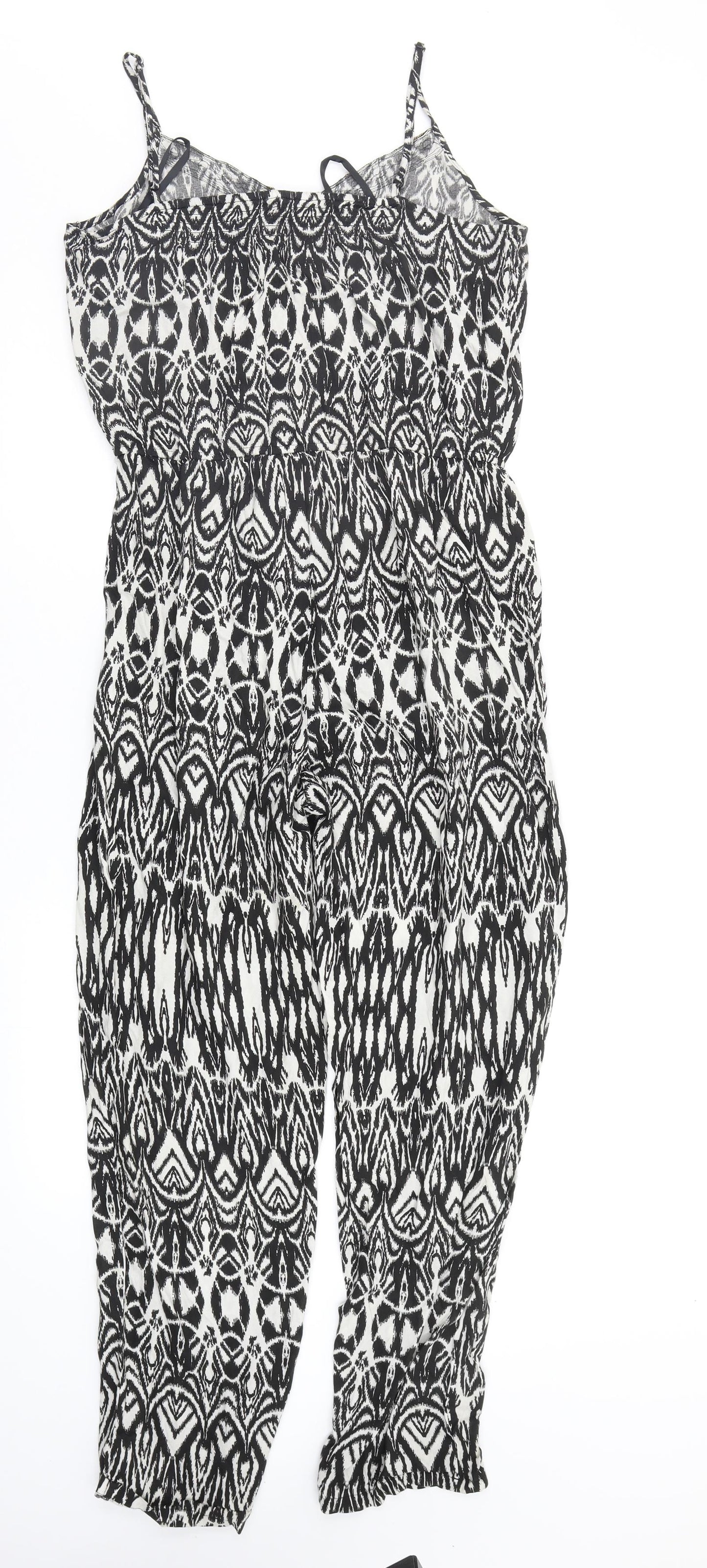 Asda George Womens Multicoloured Geometric  Jumpsuit One-Piece Size 14