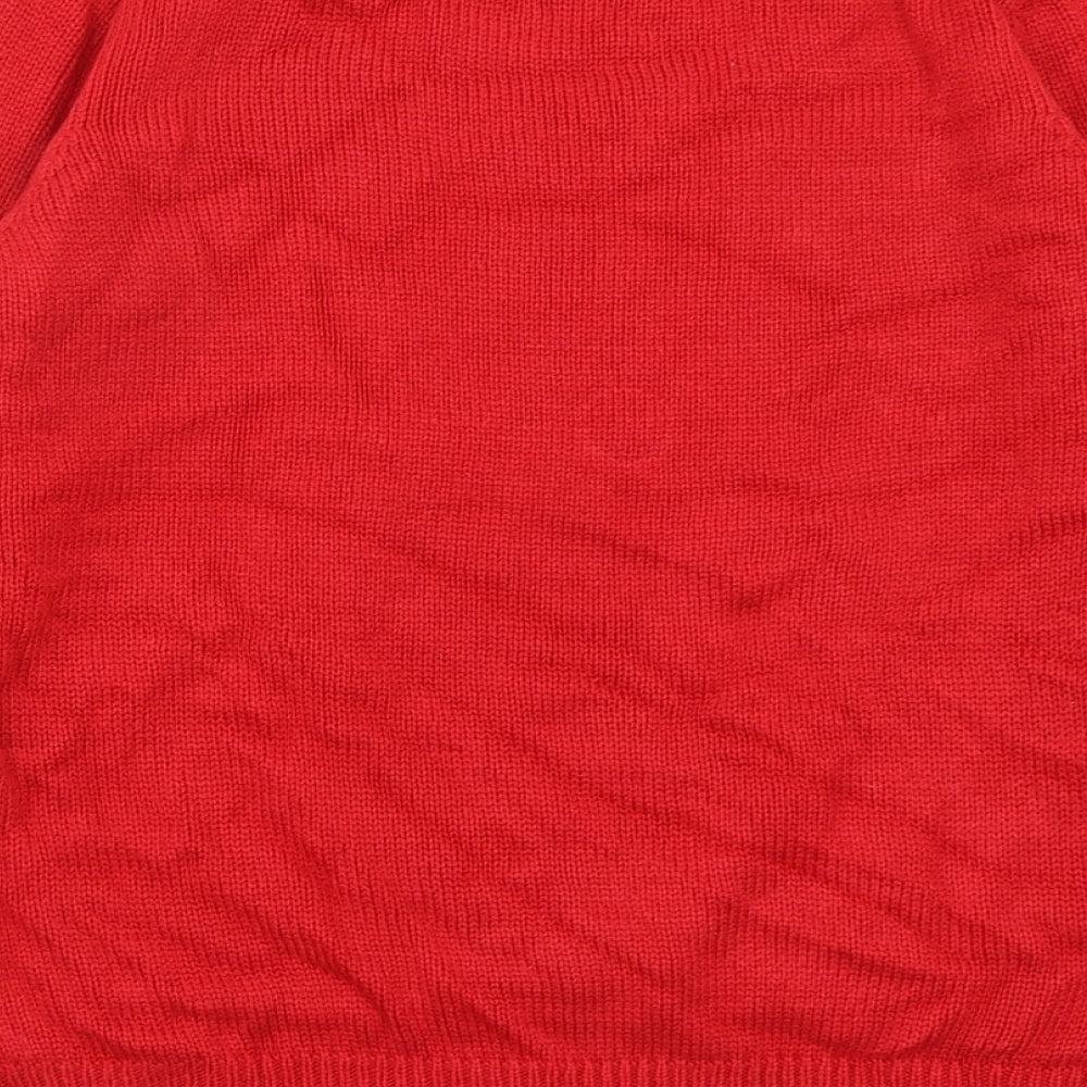 F&F Womens Red   Pullover Jumper Size 16