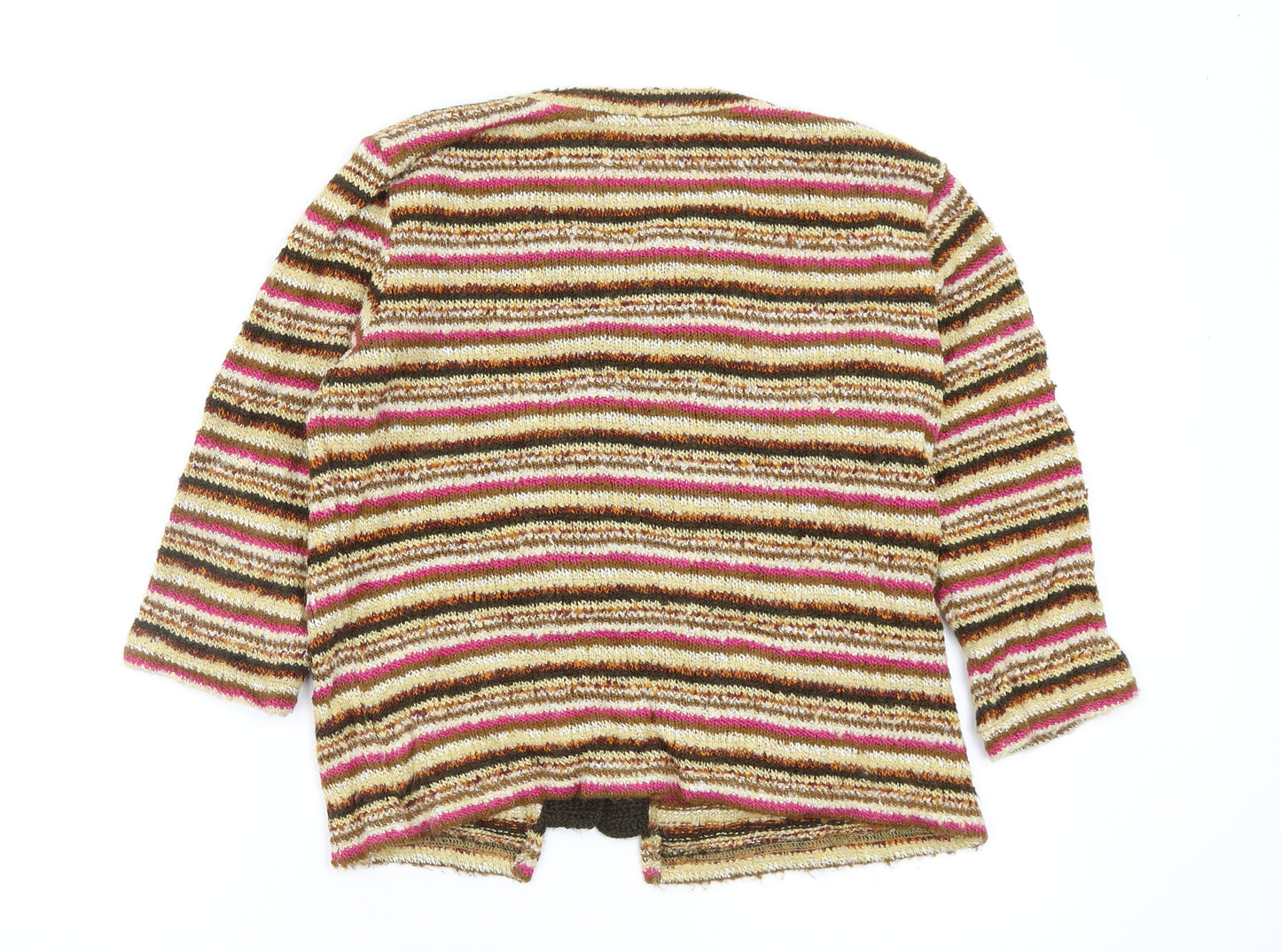 Per Una Womens Multicoloured Striped  Cardigan Jumper Size 14