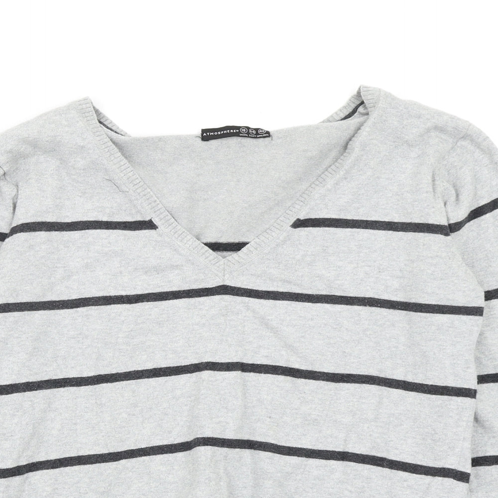 Primark Womens Multicoloured Striped  Pullover Jumper Size 16