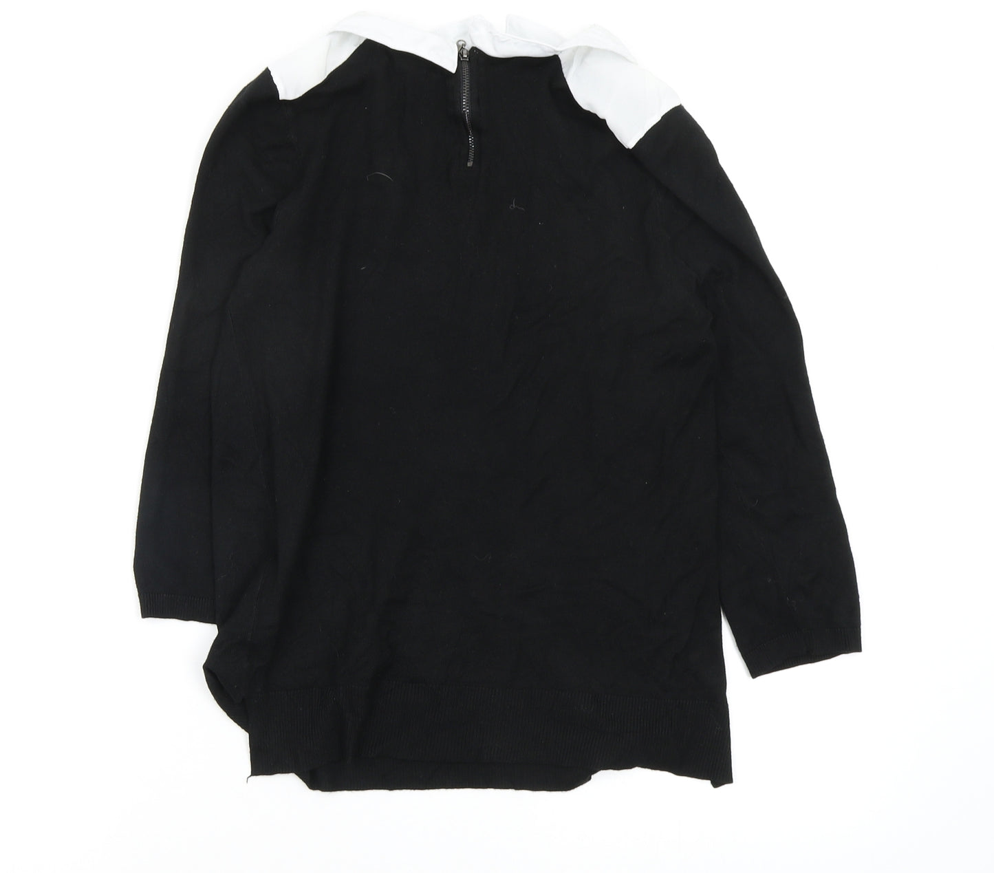 Papaya Womens Black   Basic T-Shirt Size 10