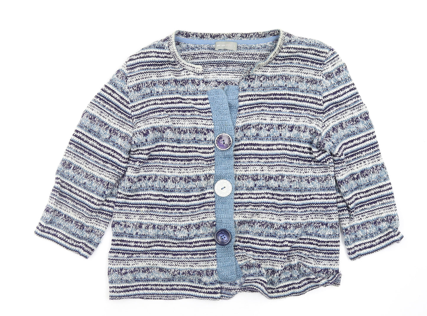 Per Una Womens Multicoloured   Cardigan Jumper Size L