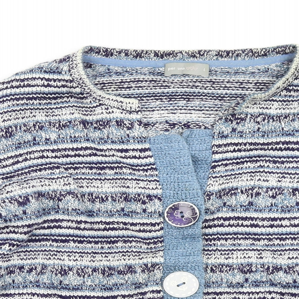 Per Una Womens Multicoloured   Cardigan Jumper Size L