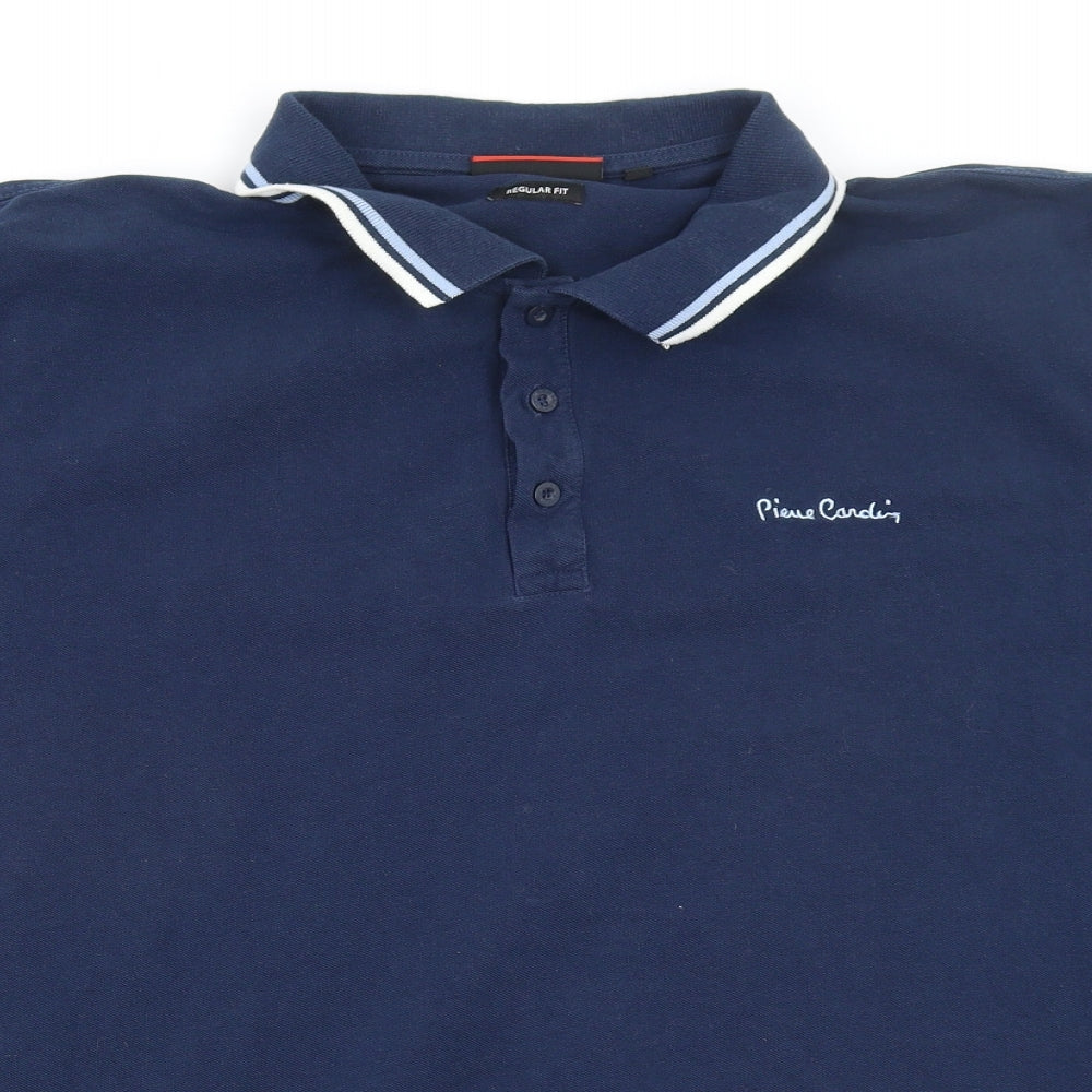 Pierre Cardin Mens Blue    Polo Size 4XL