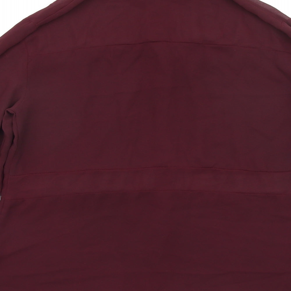 Topshop Womens Purple   Basic Button-Up Size 8