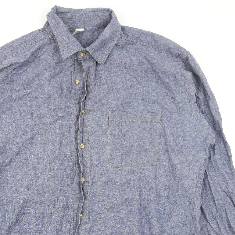 heavy chambra Mens Blue    Button-Up Size M
