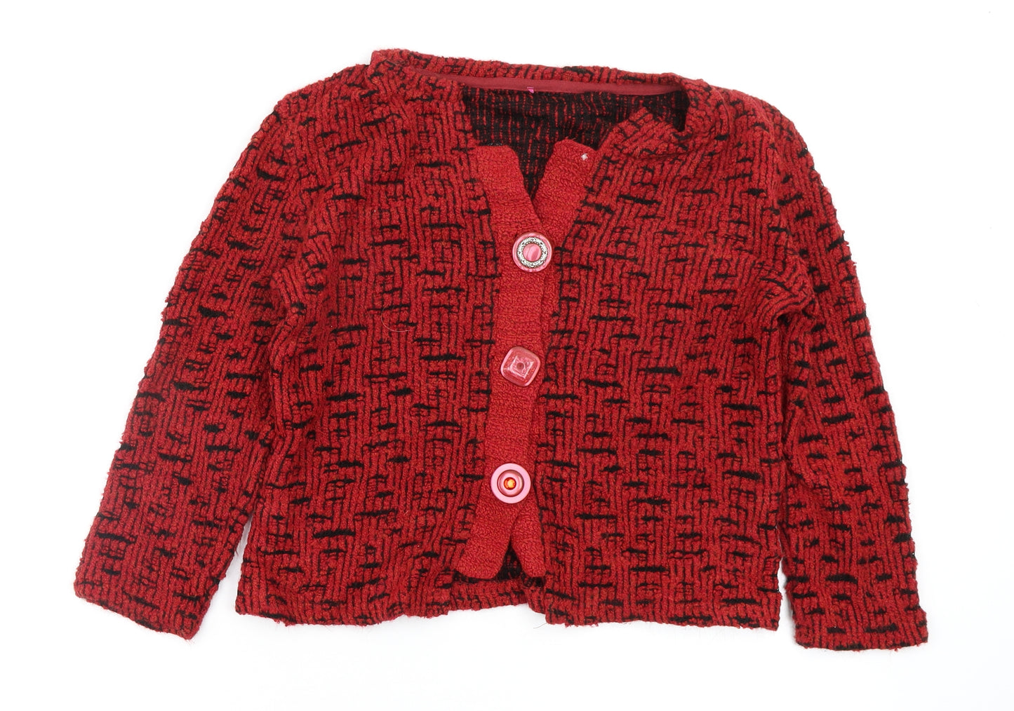 Per Una Womens Red   Cardigan Jumper Size M