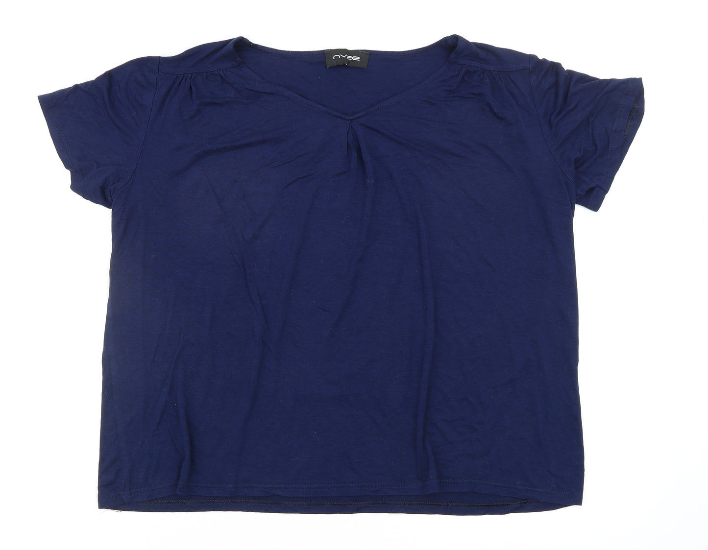 nevee Womens Blue   Basic T-Shirt Size M