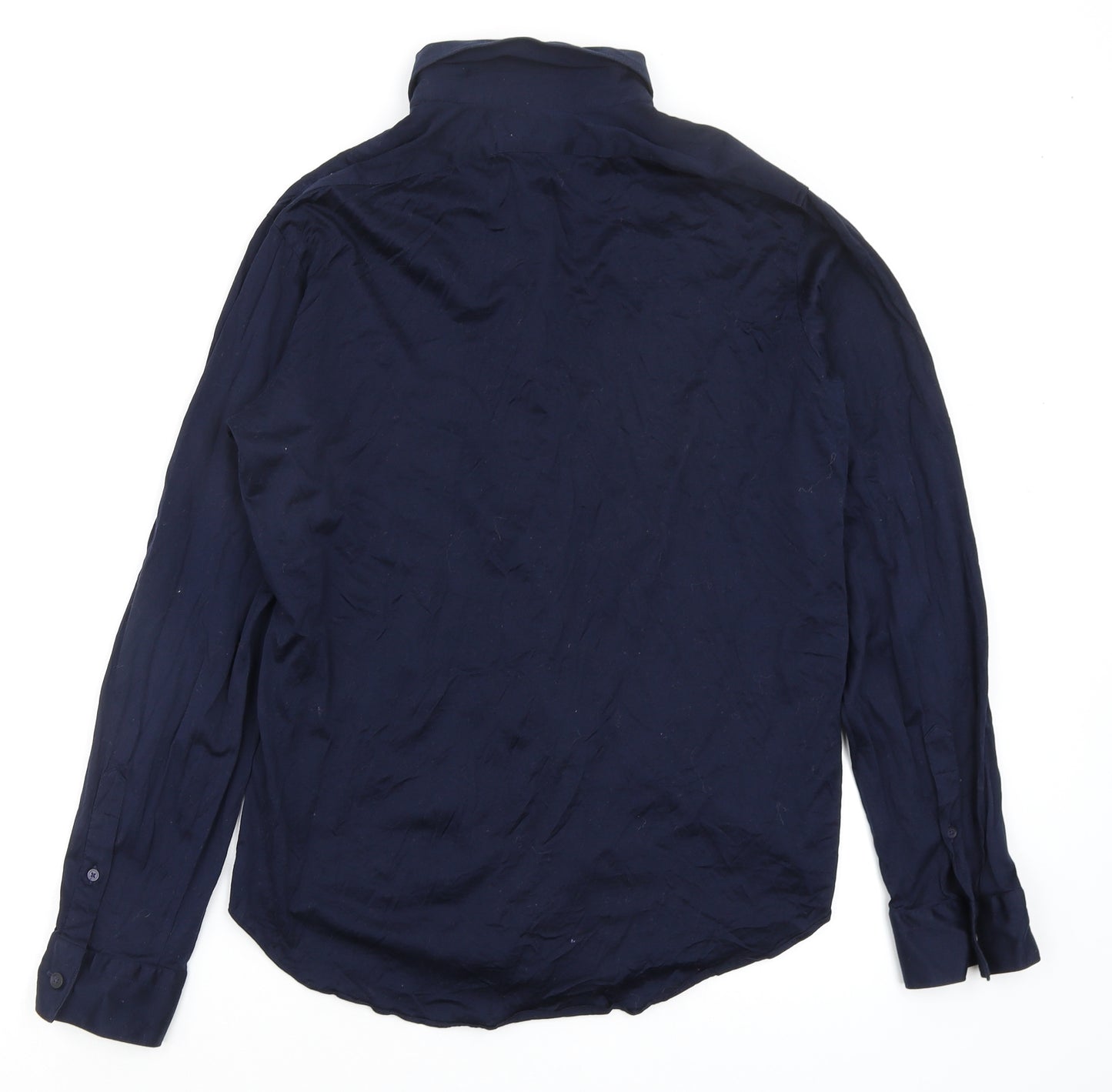 Zara Mens Blue    Button-Up Size 15