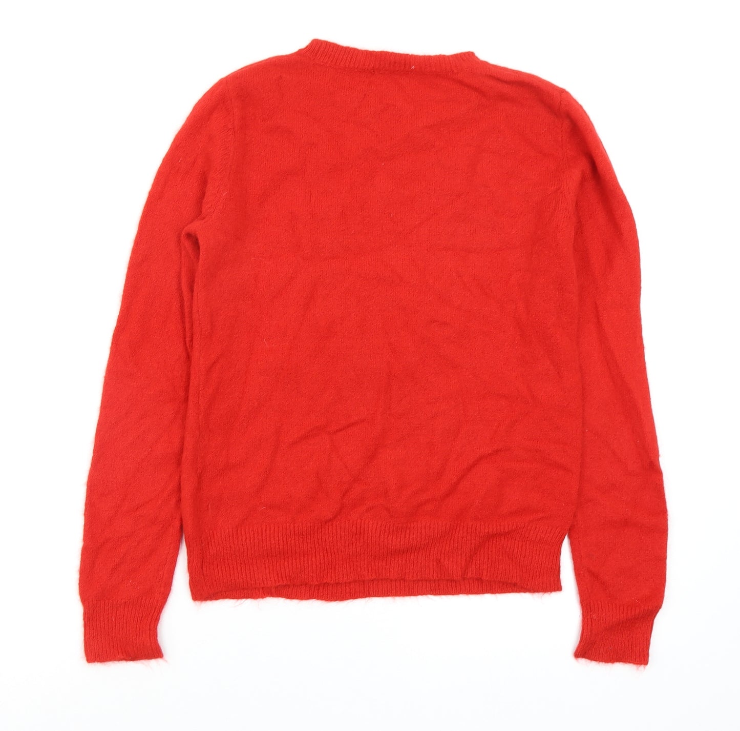 TU Womens Red   Pullover Jumper Size 8  - christmas