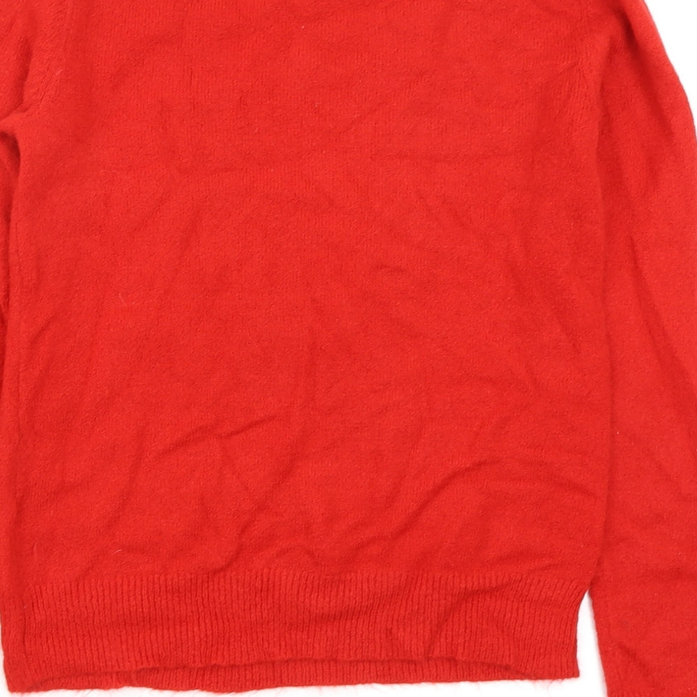 TU Womens Red   Pullover Jumper Size 8  - christmas