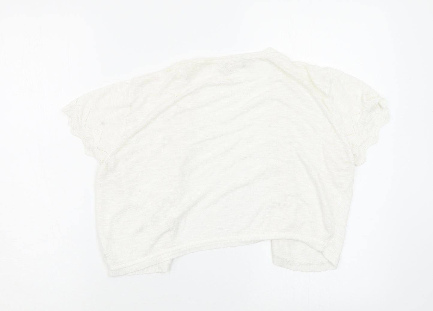 Per Una Womens White   Cardigan Jumper Size 14