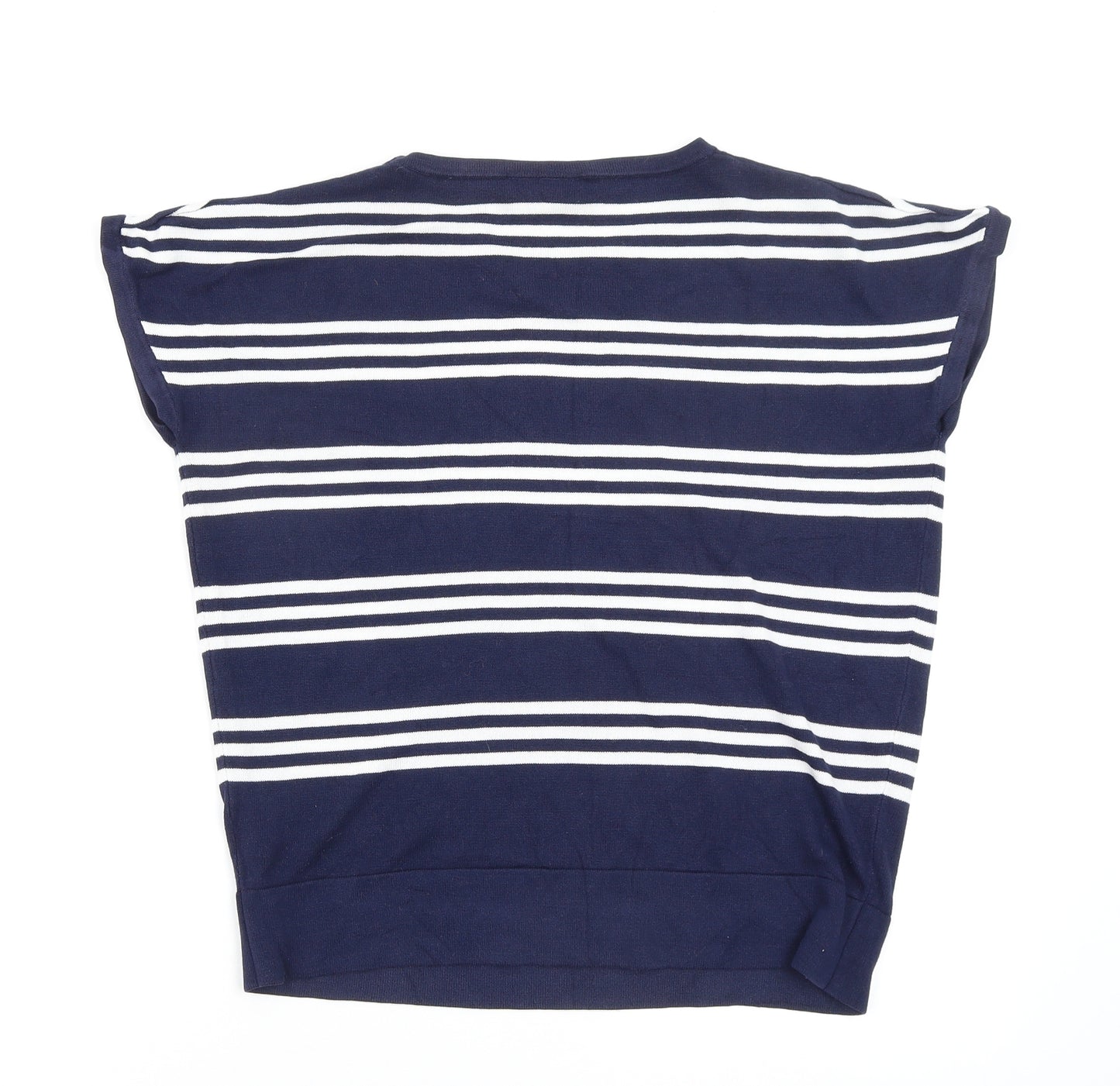 Wallis Womens Multicoloured Striped  Basic T-Shirt Size M