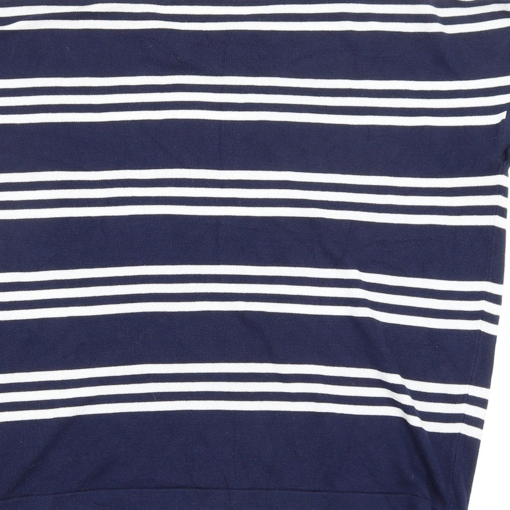 Wallis Womens Multicoloured Striped  Basic T-Shirt Size M