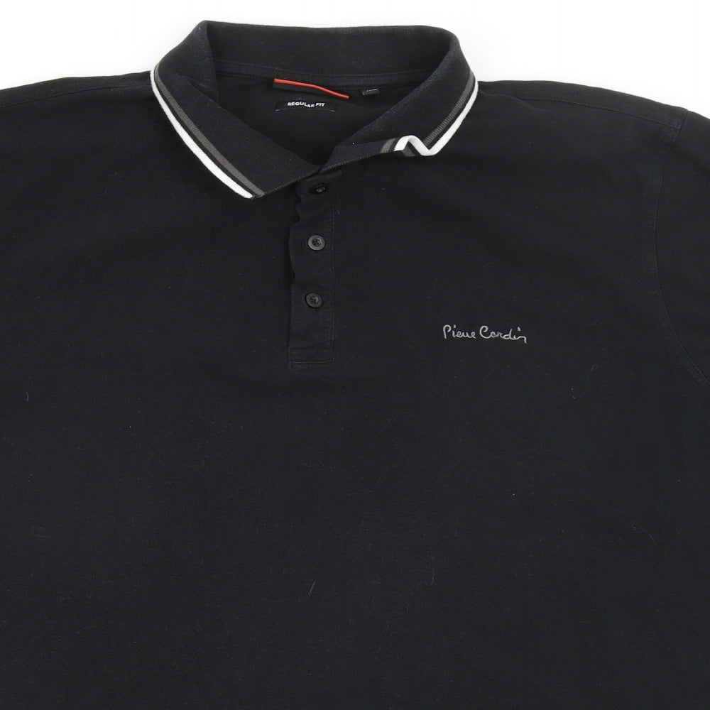 Pierre Cardin Mens Black    Polo Size 4XL