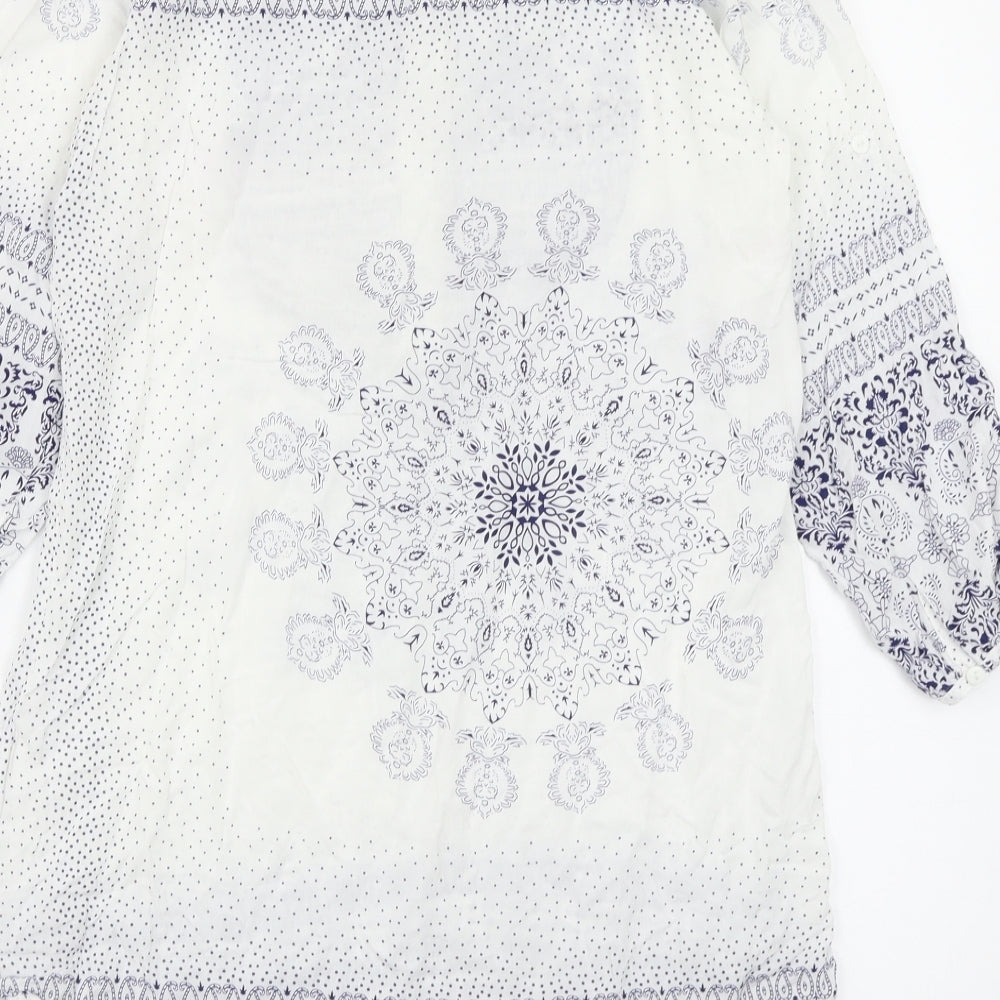 S&W Womens Multicoloured Geometric  Fit & Flare  Size S