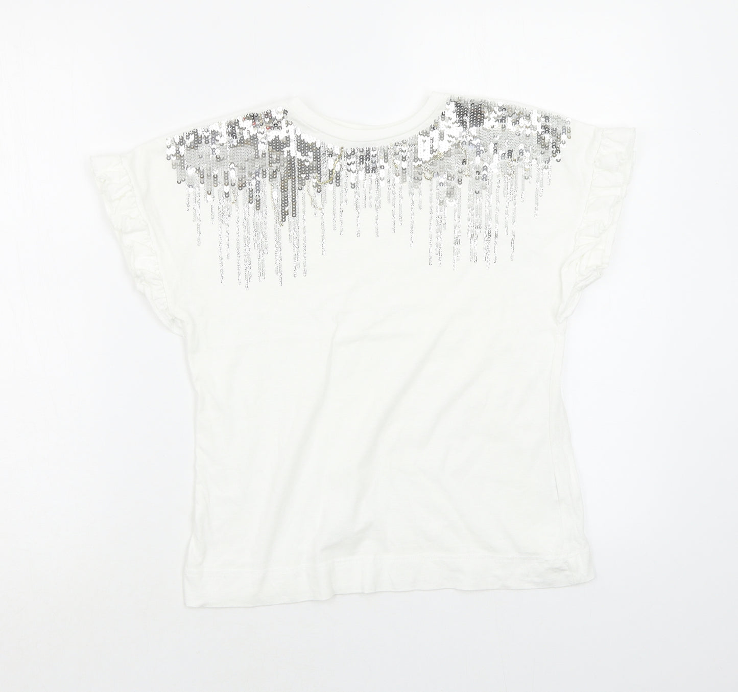 River Island Girls White   Basic T-Shirt Size 9-10 Years