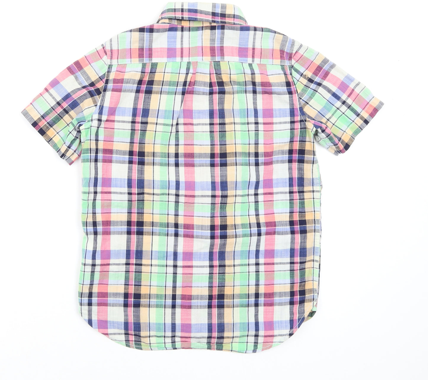 Gap Boys Multicoloured Check  Basic Button-Up Size 8-9 Years
