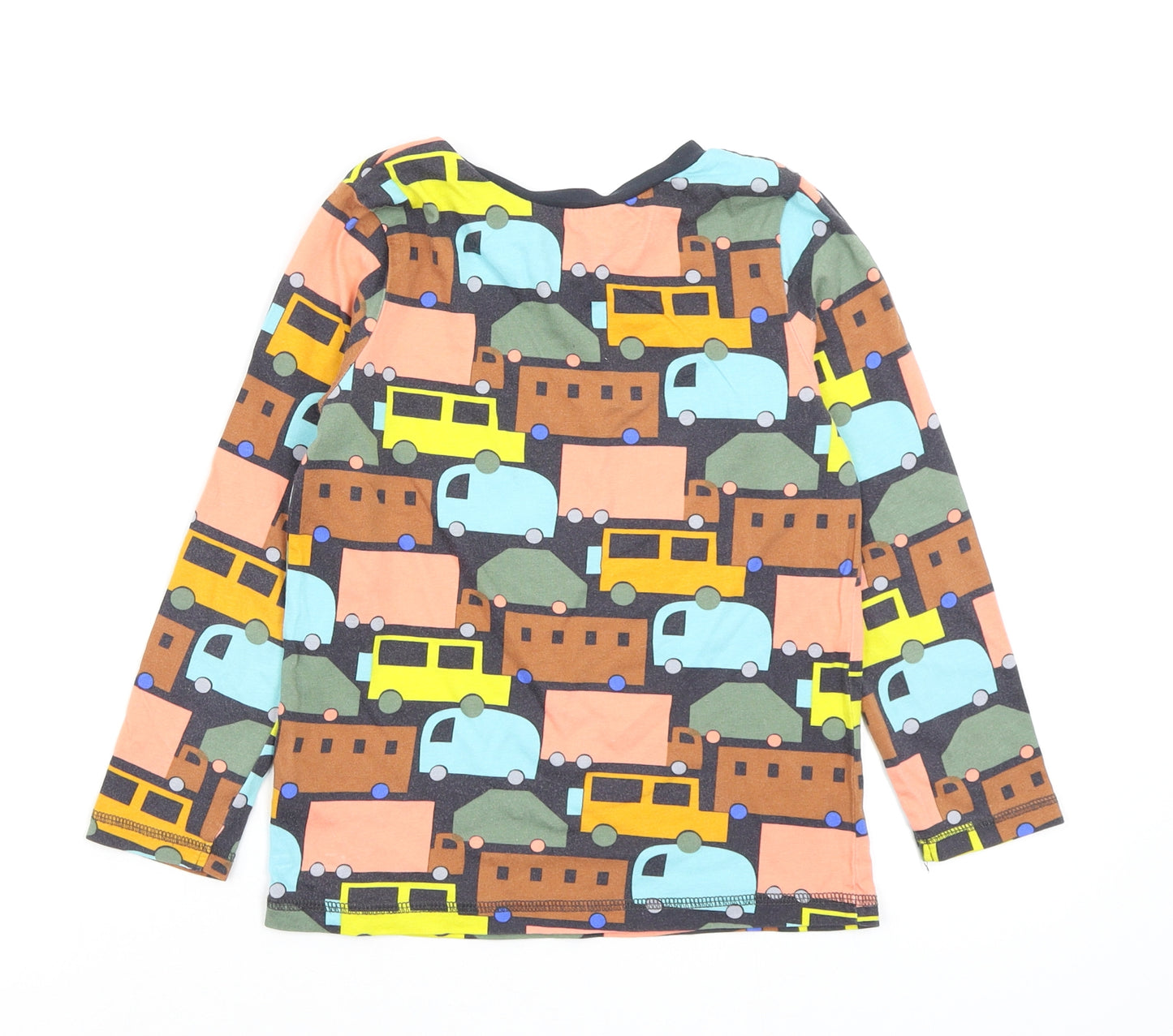 Asda George Boys Multicoloured Geometric   Pyjama Top Size 6-7 Years