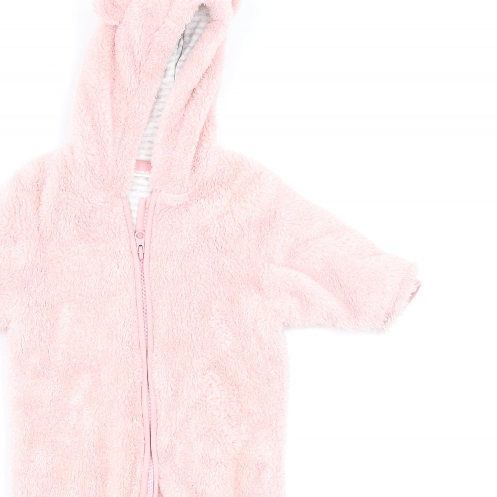 NEXT Girls Pink   Basic Coat Coat Size 3-6 Months  - all in one