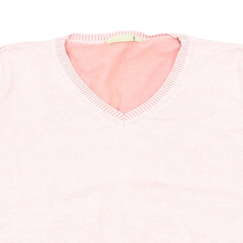 Avenue Womens Pink   Pullover Jumper Size L