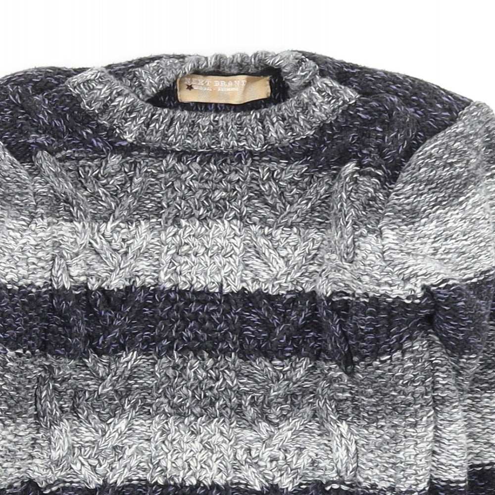 NEXT Boys Multicoloured Striped  Pullover Jumper Size 3-4 Years