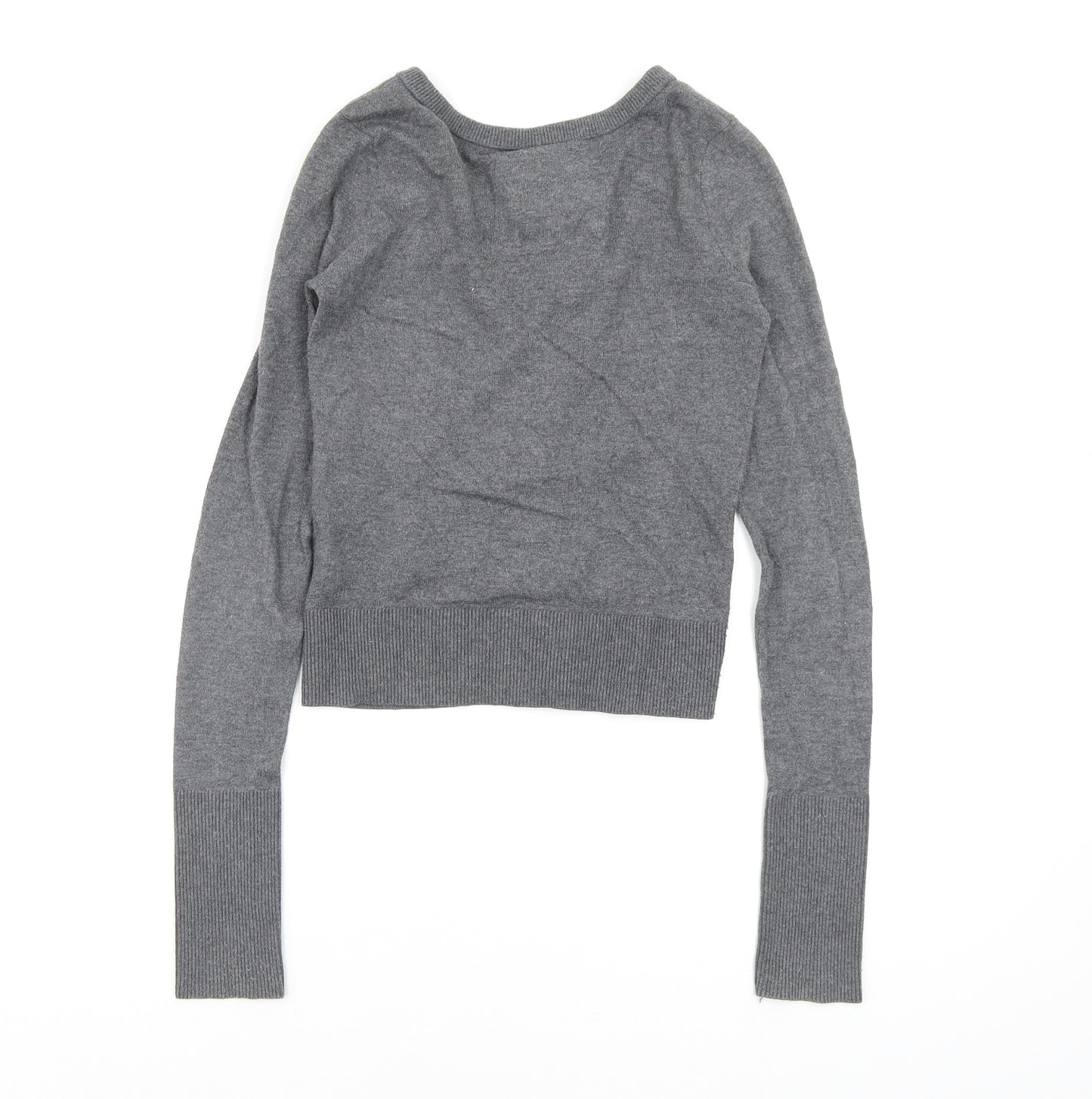 Abercrombie & Fitch Womens Grey Floral  Cardigan Jumper Size S