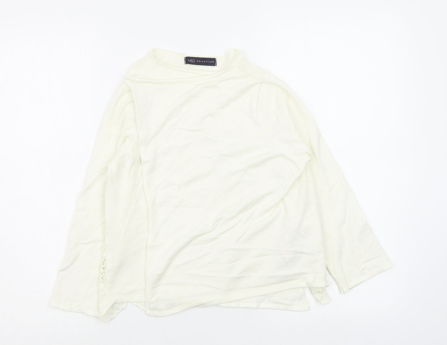 M&S Womens Ivory   Cardigan Jumper Size 12