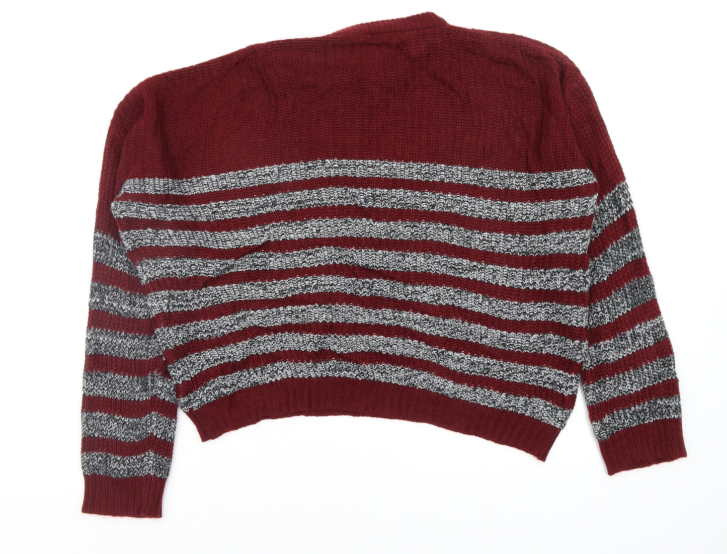 SheIn Womens Multicoloured Striped  Pullover Jumper Size M