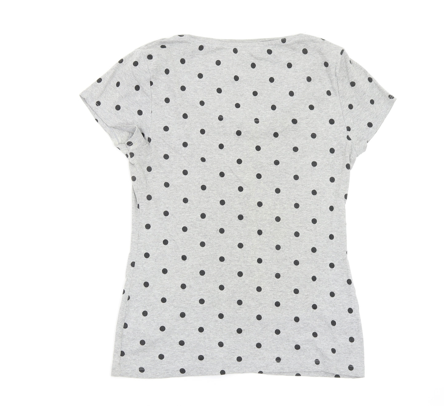 NEXT Womens Grey Polka Dot  Basic T-Shirt Size 14