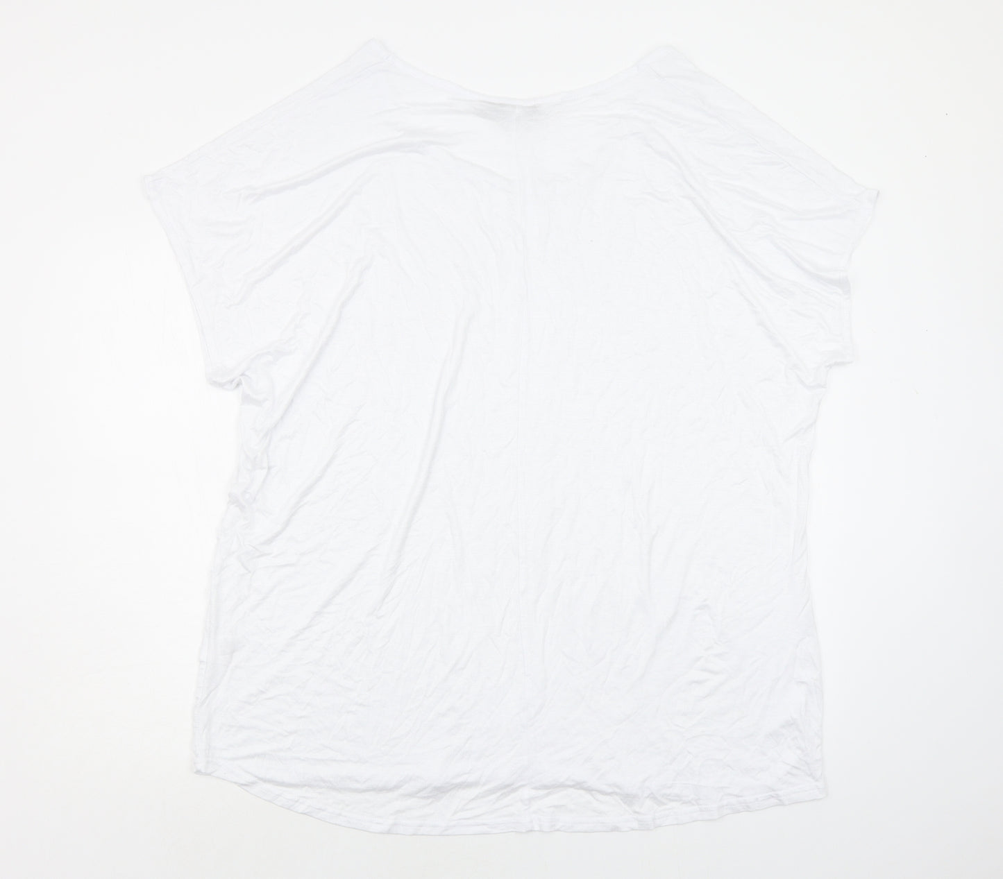 Boohoo Womens White   Basic T-Shirt Size 20