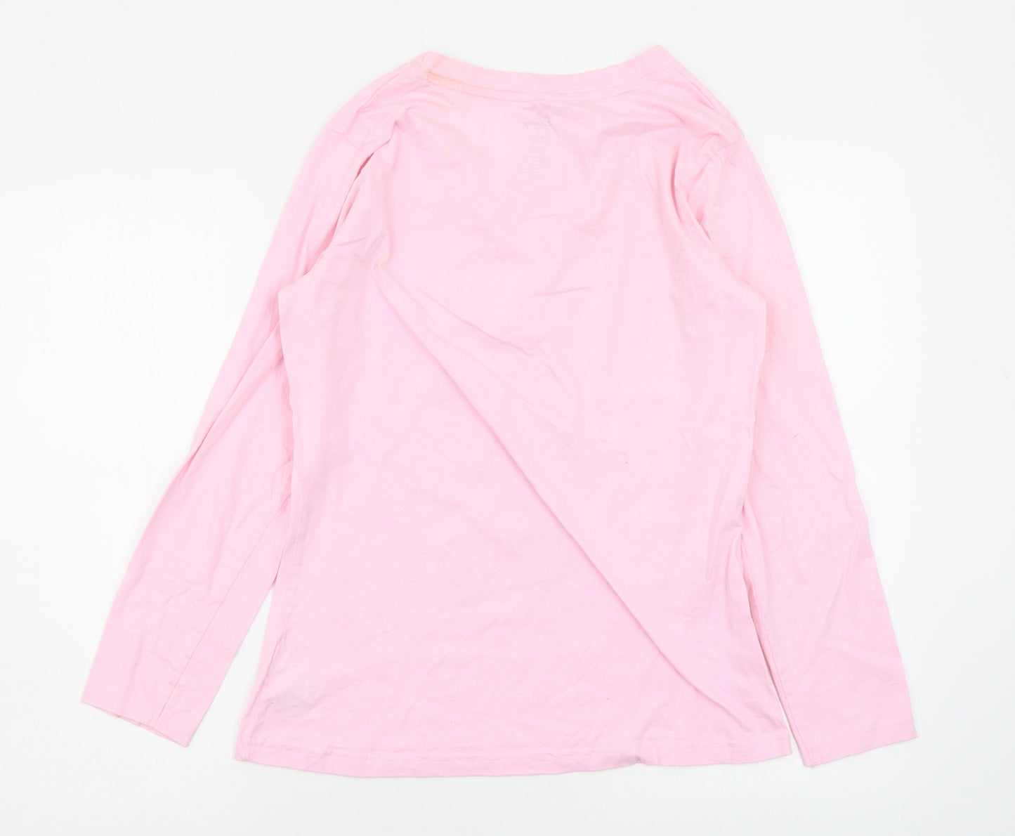 Disney Womens Pink Solid  Top Pyjama Top Size 10