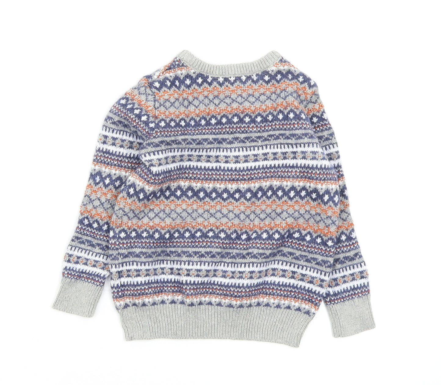 John Lewis Boys Multicoloured Geometric  Pullover Jumper Size 3 Years