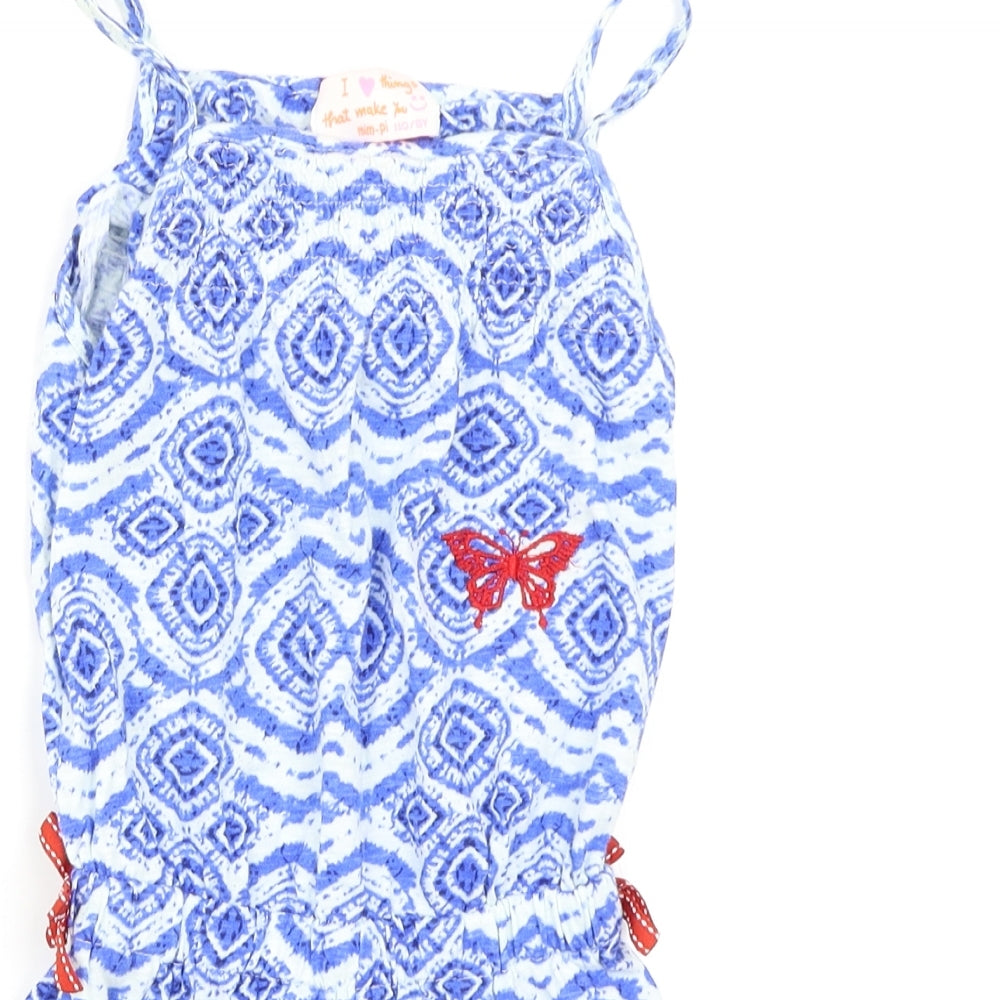 Mim-Pi Girls Multicoloured Geometric  Playsuit One-Piece Size 5 Years