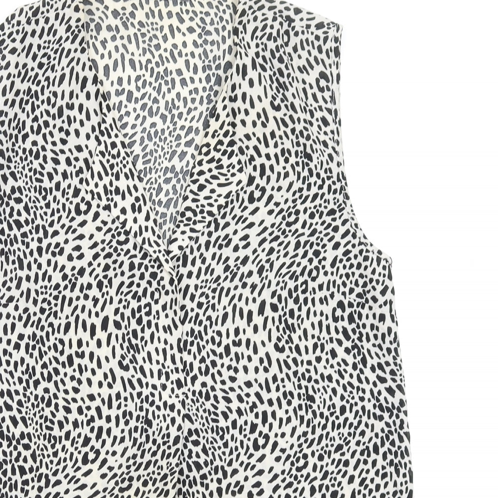 Primark Womens Multicoloured Geometric  Basic Blouse Size 12